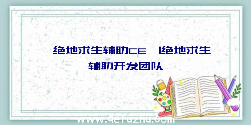 「绝地求生辅助CE」|绝地求生辅助开发团队